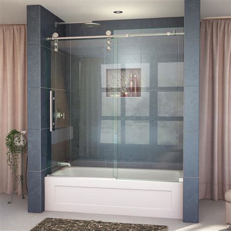 frameless tub shower door|best sliding frameless shower doors.